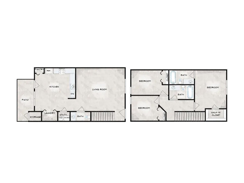 Willow Bend Apartments Floor Plan C1 Willow Bend Apartments Floor Plan C1
