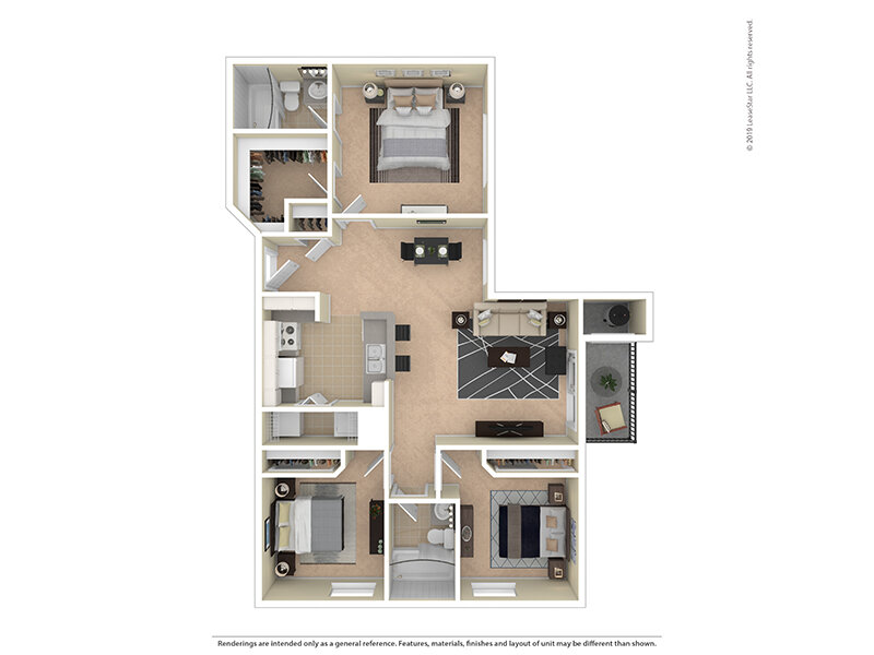 Dayton Meadows Apartments Floor Plan C2 Dayton Meadows Apartments Floor Plan C2