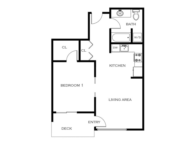 5819 Glisan Apartments Floor Plan a1.1 5819 Glisan Apartments Floor Plan a1.1
