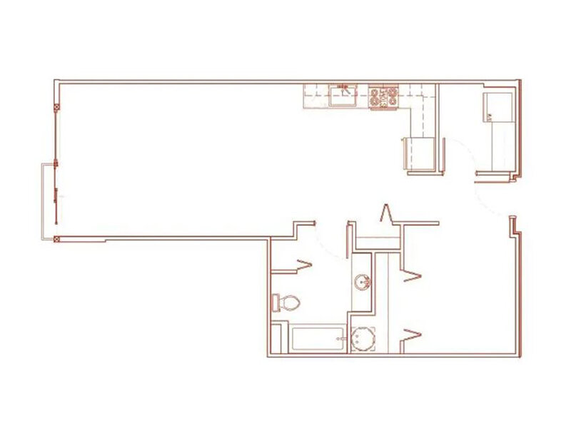 Youngstown Flats Apartments Floor Plan 0x1-717 mfte Youngstown Flats Apartments Floor Plan 0x1-717 mfte
