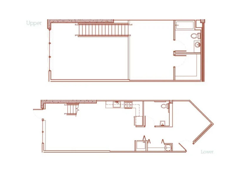 Youngstown Flats Apartments Floor Plan 1x1.5-9lw Youngstown Flats Apartments Floor Plan 1x1.5-9lw