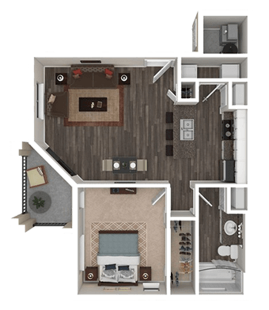 Floorplan for Town Center Apartments