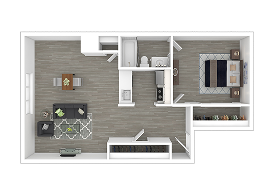 Floorplan for Lookout Pointe Apartments