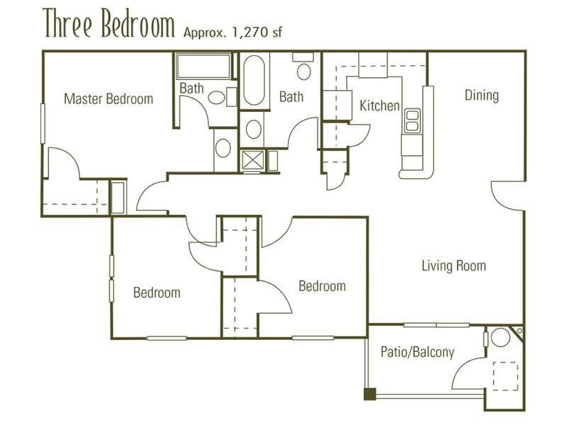 Arlington Creek Apartments Floor Plan 3x2 50% BOND Arlington Creek Apartments Floor Plan 3x2 50% BOND