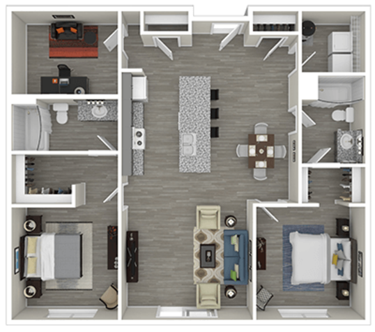 Floorplan for Clearfield Junction Apartments