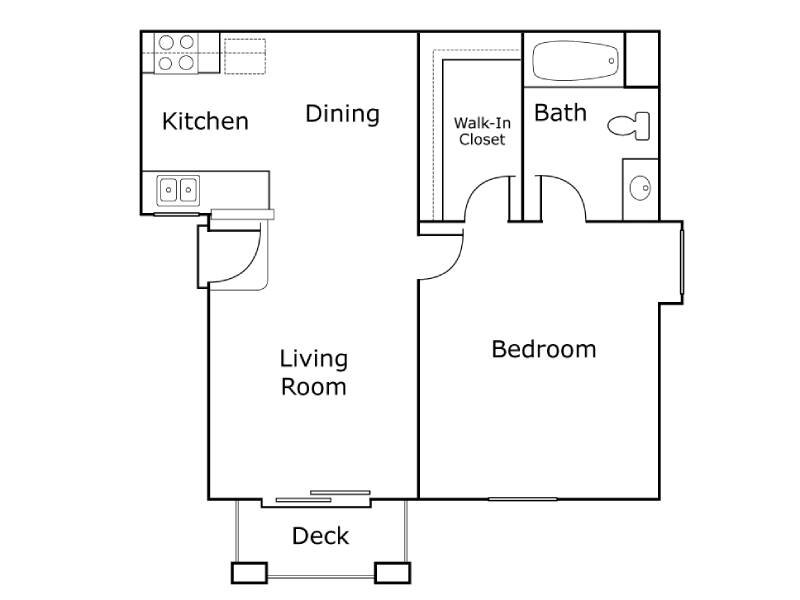 Harmony Terrace Senior Living Apartments Floor Plan 1x1 Harmony Terrace Senior Living Apartments Floor Plan 1x1