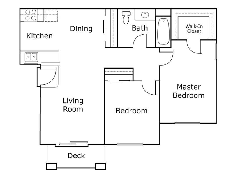 Harmony Terrace Senior Living Apartments Floor Plan 2x1 Harmony Terrace Senior Living Apartments Floor Plan 2x1