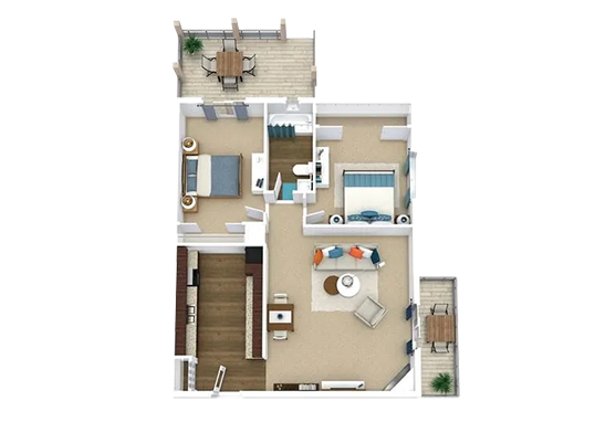 Floorplan for The Felix Apartments