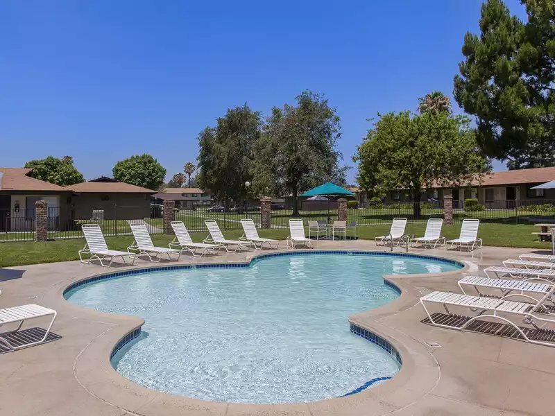 Swimming Pool | Village Green Apartments in San Bernardino, CA