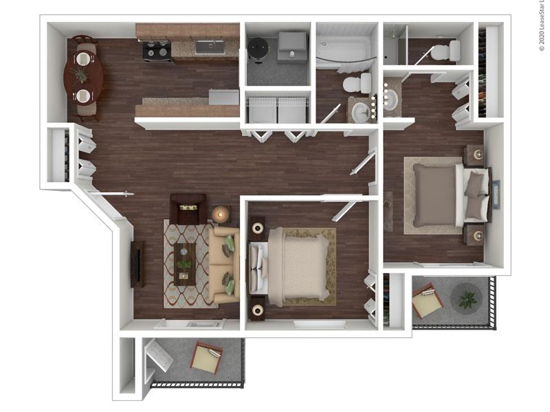 Willow Cove Apartments Floor Plan The Cottage