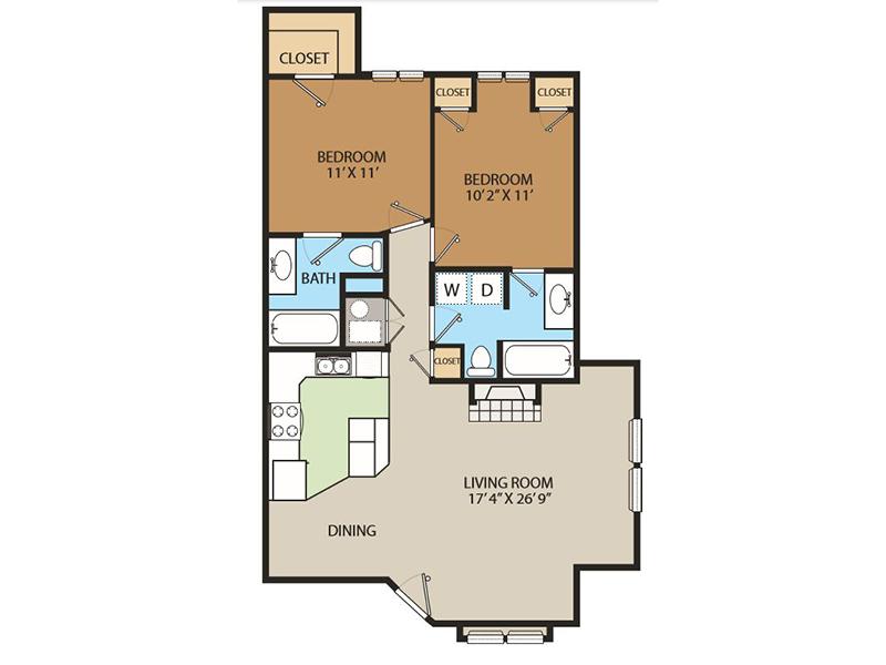 Country Springs Apartments Floor Plan THeMeadow
