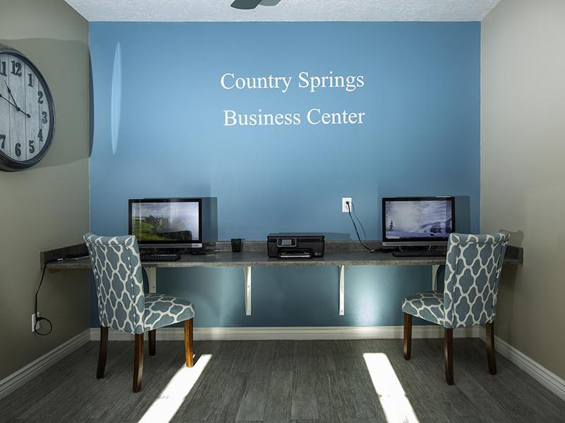 Business Center | Country Springs Apartments