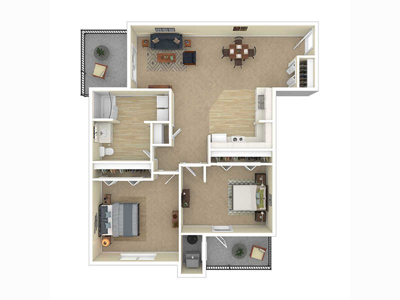Coventry Cove Senior Apartments Floor Plan 2X1