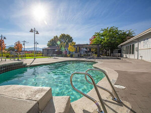 Apartment Pool with Railing | Enclave at Redwood