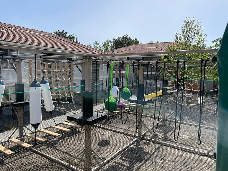 Rope Course at Apartment Property | Enclave at Redwood
