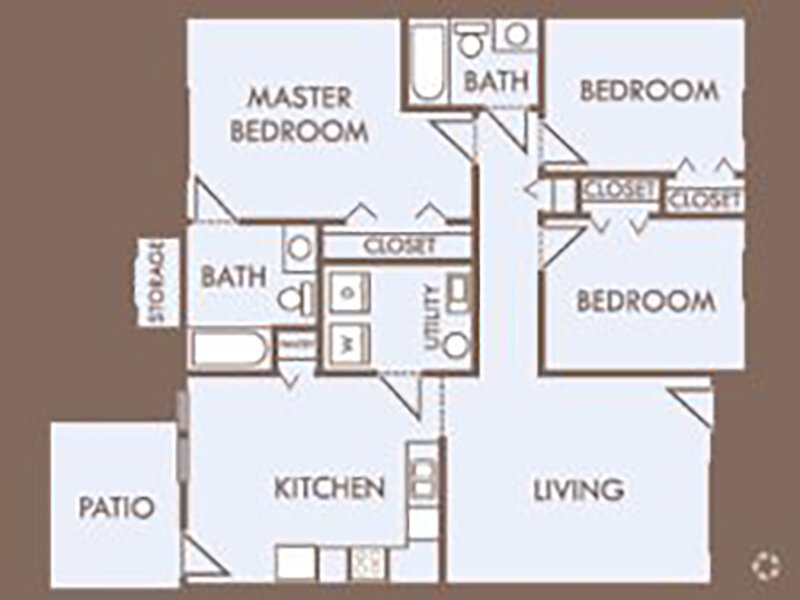 C floor plan at Post Woods