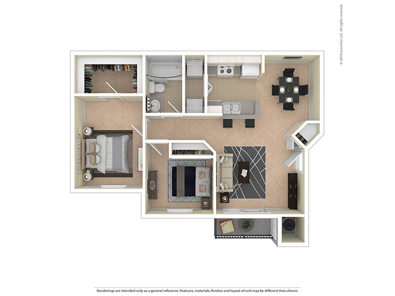 Dayton Meadows Apartments Floor Plan B1