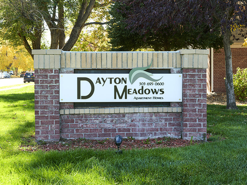 Apartment Complex Monument Sign | Dayton Meadows