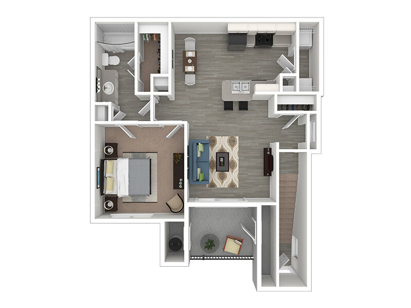 View floor plan image of Evergreen apartment available now