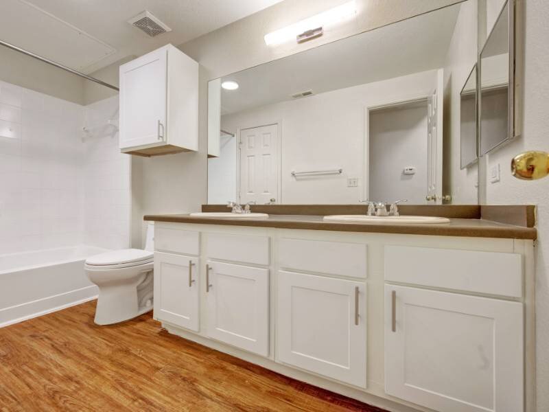 Double Vanity Sinks | Village Crest Apartments in Commerce City, CO