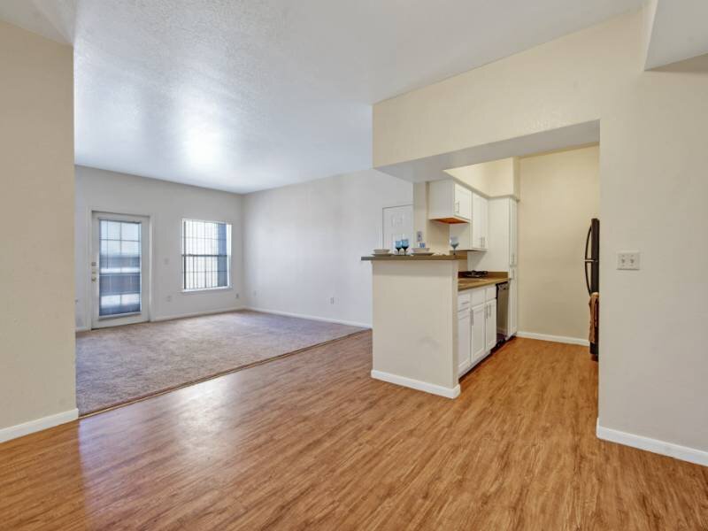 Kitchen & Living Room | Village Crest Apartments