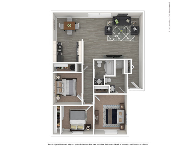 View floor plan image of 3x2-1157 apartment available now