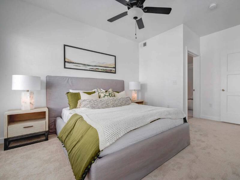 Ceiling Fans in Bedroom | Sorella Apartments in Herriman, UT