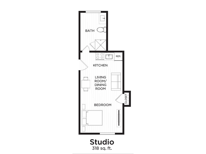 StudioR floor plan at Nova at Terra Linda
