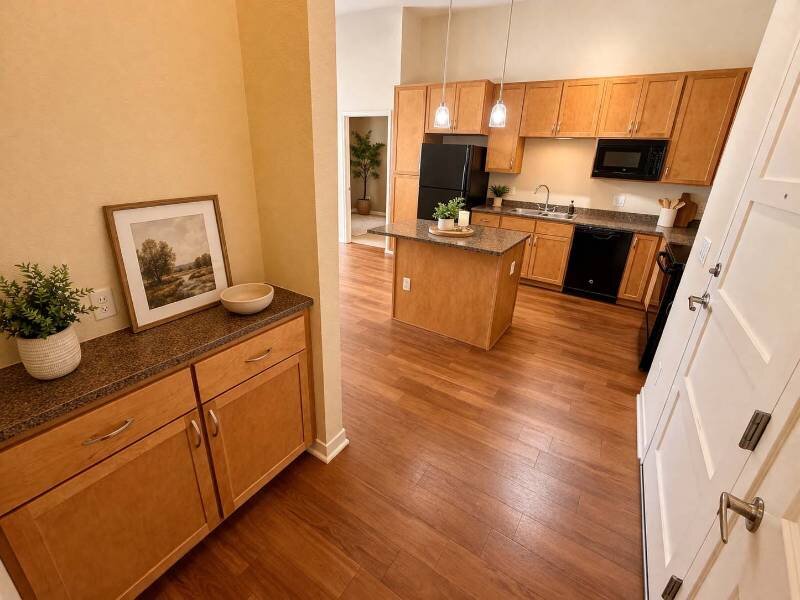 Apartment Entryway | Residence at University Hills Apartments