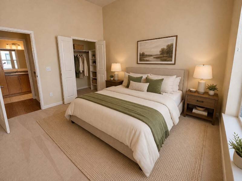 Staged Bedroom | Residence at University Hills Apartments