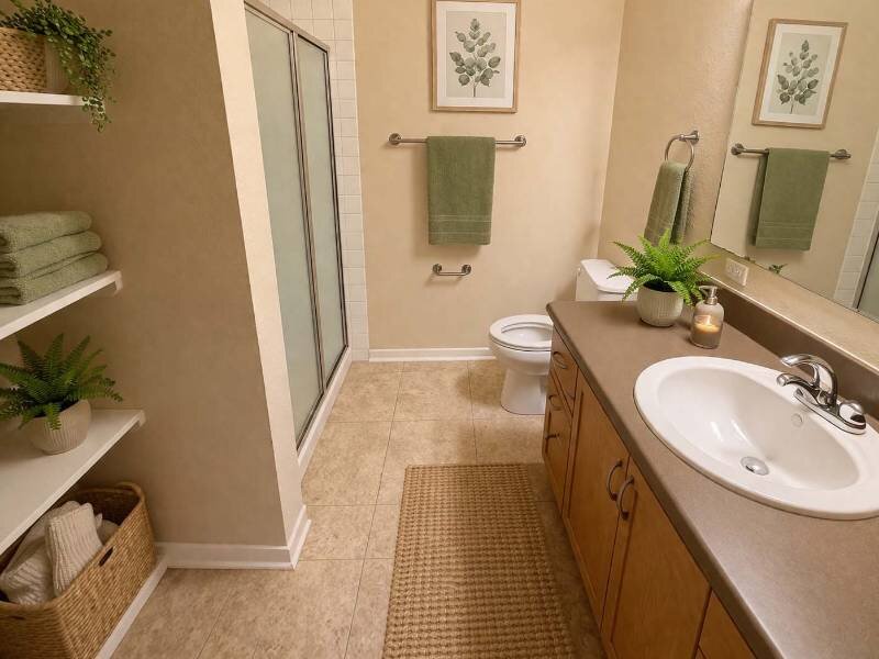 Staged Bathroom | Residence at University Hills Apartments