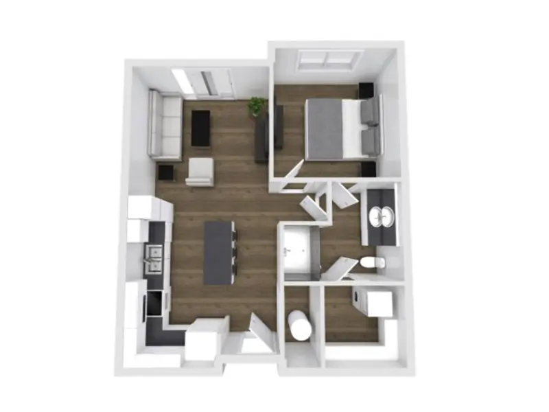 1x1 A floorplan at 400 Element