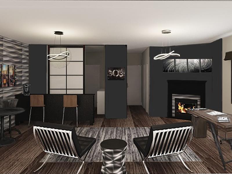 Front Room Rendering | Edge at Fitzsimons Apartments