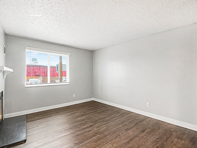 Living Room with Window and Wood Styled Flooring | Innovation at Fitz