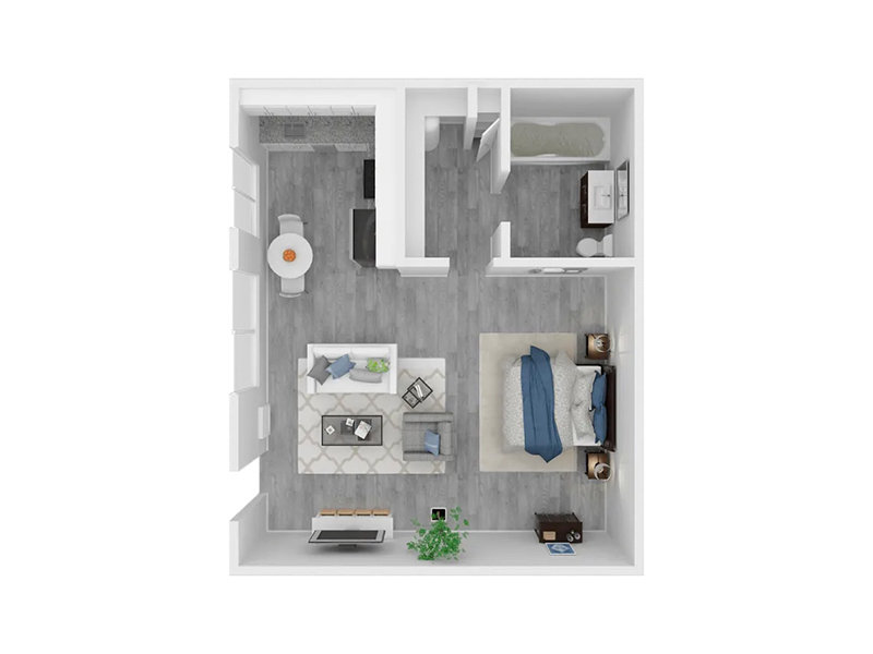 0x1-460 Floorplan at Aspire Sacramento