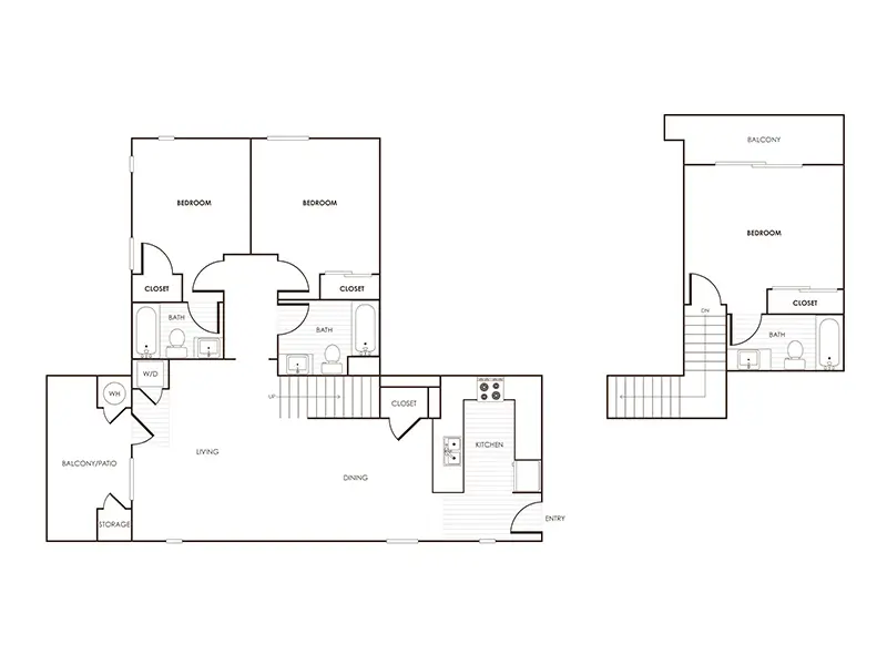 3x2 A floorplan at Paseos at Montclair North