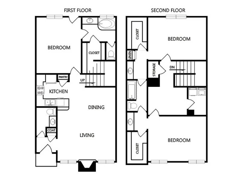 View floor plan image of Austin Renovated apartment available now