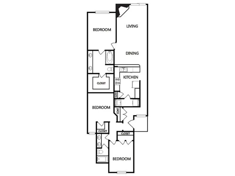 View floor plan image of El Paso Renovated apartment available now