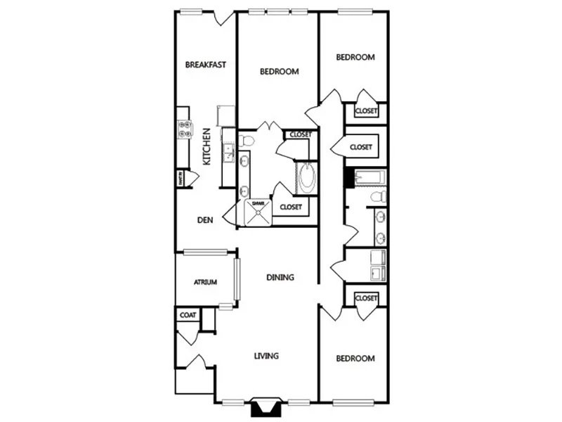 View floor plan image of San Antonio apartment available now