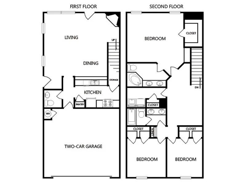 Shiloh Park Townhomes Floor Plan Dallas