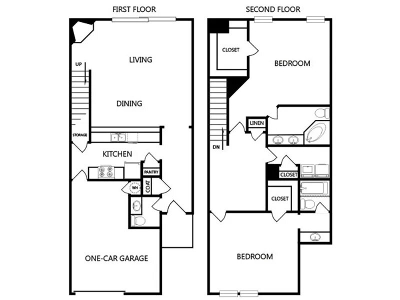 Shiloh Park Townhomes Floor Plan Arlington