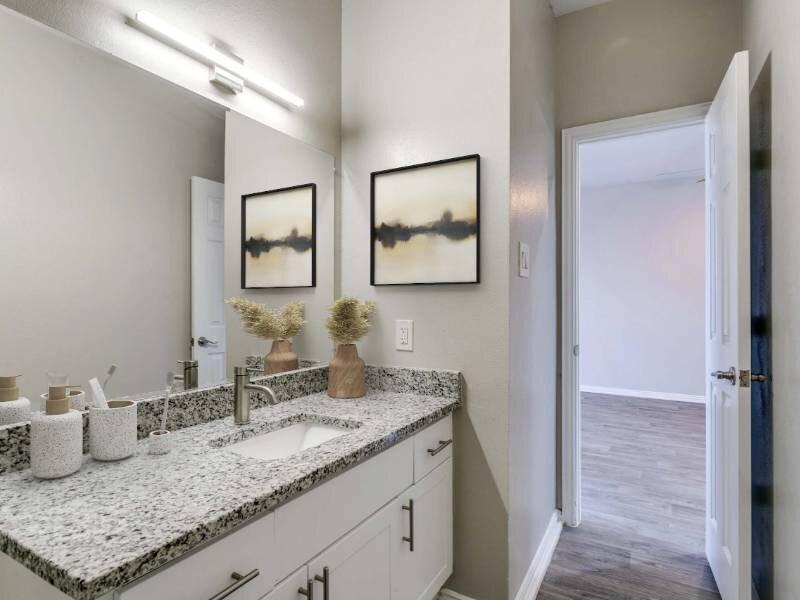 Bathroom Vanity | Shiloh Park Townhomes in Plano, TX