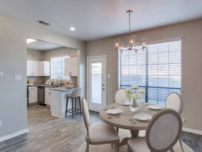 Dining Room and Kitchen | Shiloh Park Townhomes in Plano, TX