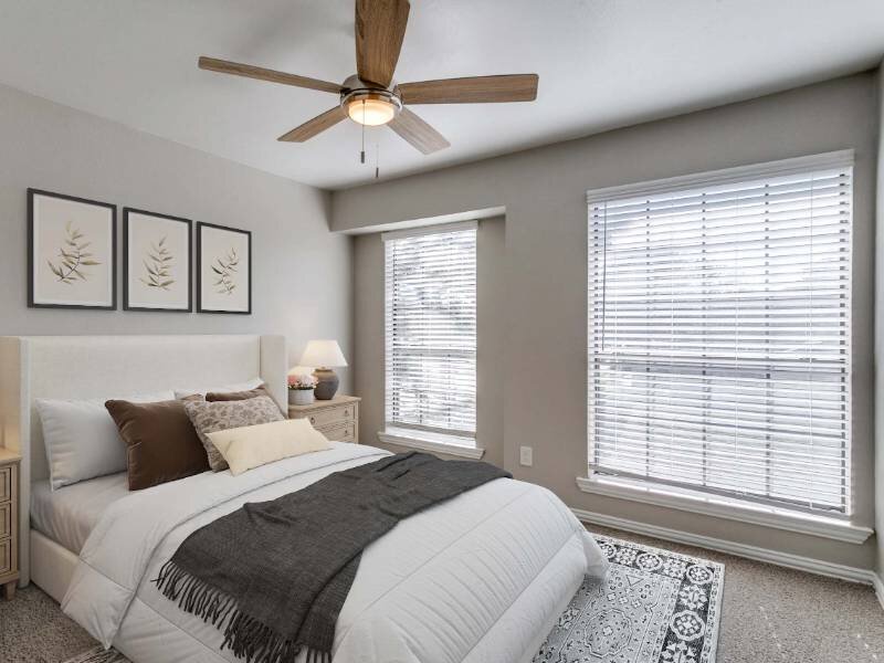 Bedroom with Abundant Natural Lighting | Shiloh Park Townhomes in Plano, TX