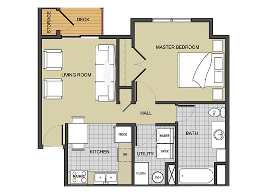 Floorplan for Silver Pines Apartments