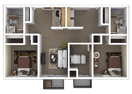 Floorplan for Mountain Ridge Apartments