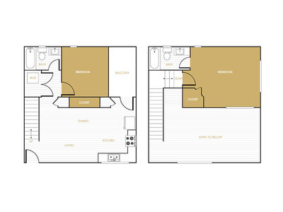 2x2_912 floor plan at The Commodore in National City, CA