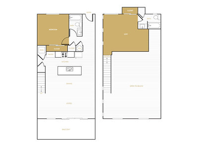 2x2_1253 floor plan at The Commodore in National City, CA