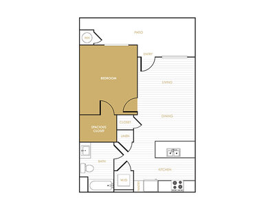 1x1A_634 floor plan at The Commodore in National City, CA