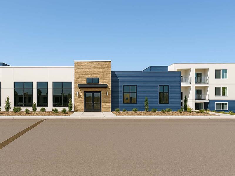 Clubhouse Entry | Parkside Flats Apartments in Fairfield, CA